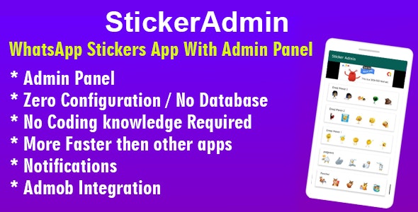 StickerAdmin – WhatsApp Stickers App with admin panel