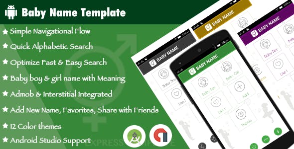 Multi-Purpose Baby Name Template for Android