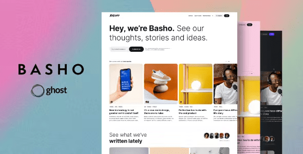 Basho – Multipurpose Ghost Blog Theme 2.3.1