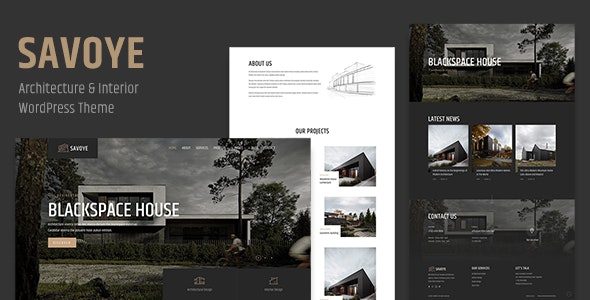 Savoye – Architecture  Interior WordPress Theme