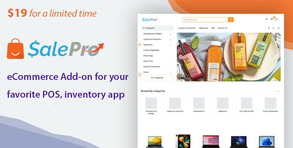 eCommerce add-on for SalePro POS, inventory management app 1.4.0