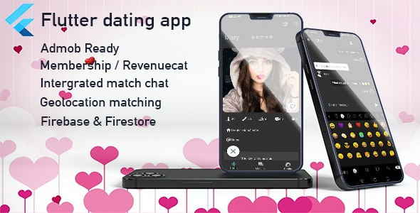 Flutter dating app with Firebase AdMob and RevenueCat