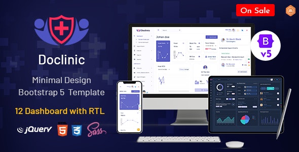 Doclinic – Medical Responsive Bootstrap Admin Dashboard
