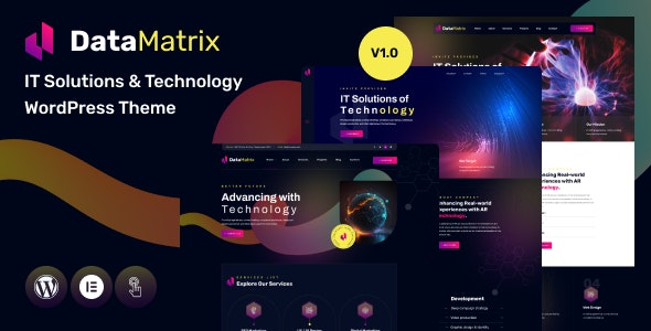 DataMatrix | IT Solutions  Technology  WordPress Theme