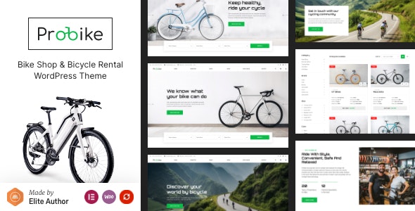 ProBike – Bike Shop  Bicycle Rental WordPress Theme