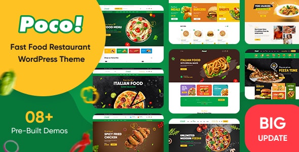 Poco – Fast Food Restaurant WordPress Theme 2.1.9