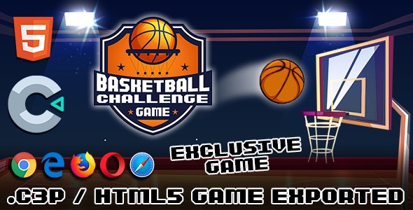 Basketball Challenge Game – HTML5 / Construct 3 Game