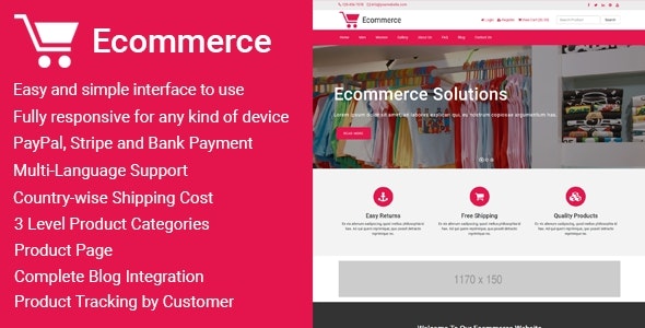 Ecommerce – Responsive Ecommerce Business Management Script