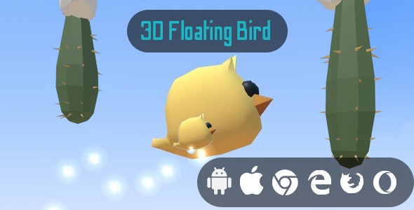 3D Floating Bird – Cross Platform 3D Hyper Casual Game