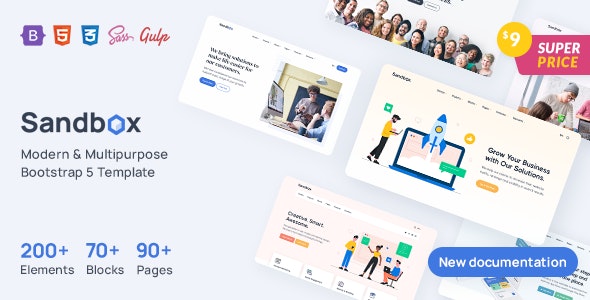Sandbox – Modern & Multipurpose Bootstrap 5 Template 3.2.1