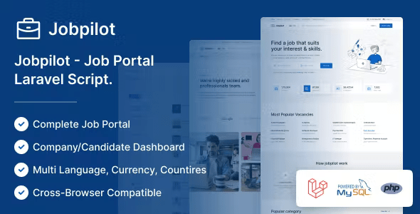 Jobpilot – Job Portal Laravel Script 3.20.6