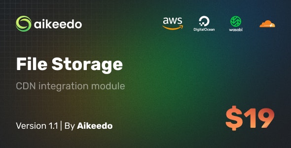 Aikeedo Cloud Storage Plugin – AWS S3, Digital Ocean Spaces, Wasabi, Cloudflare R2