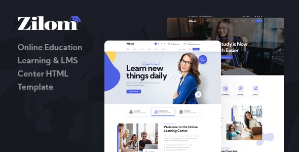 Zilom – Online Education Learning HTML Template