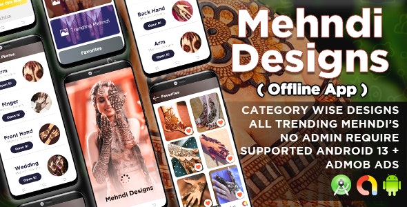 Mehndi Designs Offline, Trending Mehndi, Hindu Mehndi, Arabic Mehndi, HD Category Wise Mehndi Design