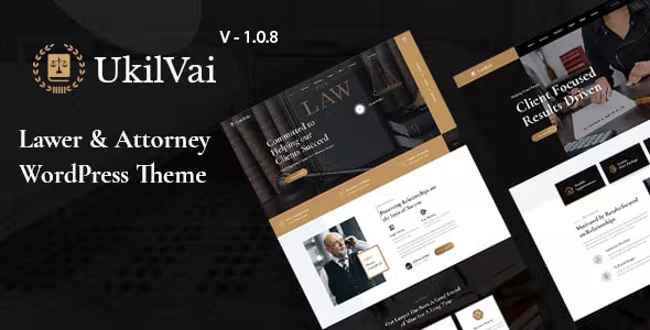 Ukilvai – Lawyer  Attorney WordPress Theme 1.0.9