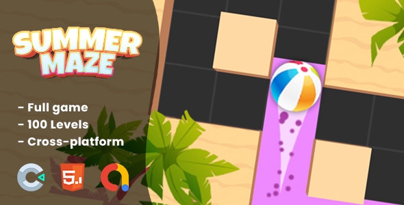 Summer Maze – HTML5 Game | Construct 3