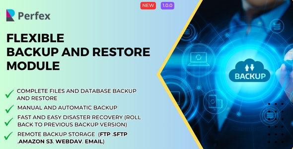 Flexible Backup and Restore Module for Perfex