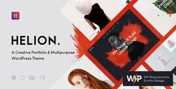 Helion | Personal Creative Portfolio WordPress Theme + Store 1.1.5