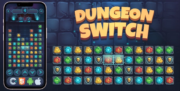 Dungeon Switch – HTML5 Game, Construct 3