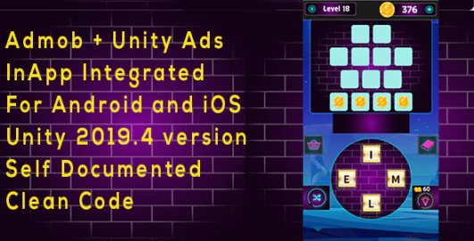 Word Connect – Admob & Uniy Ads with In-Apps Integrated