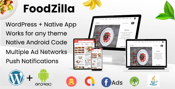 FoodZilla – WordPress+Android App | Recipes App with WordPress backend