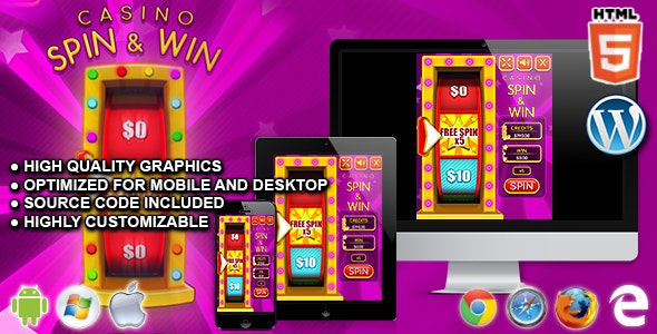 Casino Spin and Win – HTML5 Casino Game