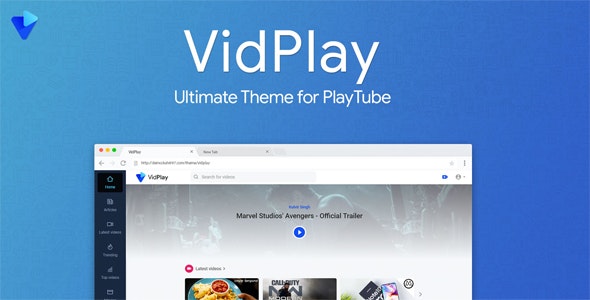 VidPlay – The Ultimate PlayTube Theme 3.0.1