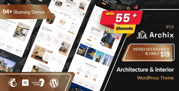 Archix – Architecture  Interior WordPress Theme 1.0.2