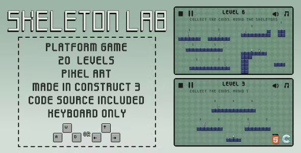 Skeleton Lab – HTML5 Casual game