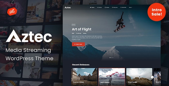 Aztec – Video Streaming  Membership Theme 3.3