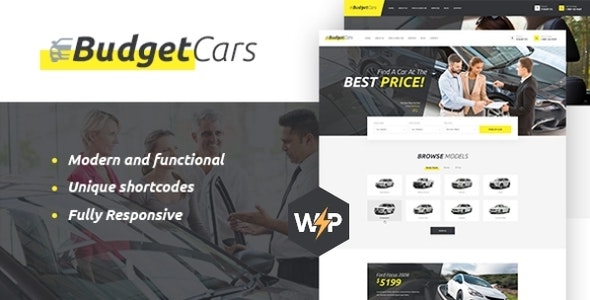 Budget Cars | Used Car Dealer  Rental WordPress Theme + Store