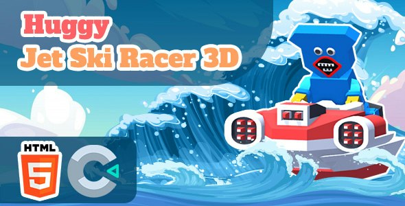 Huggy Jet Ski Racer 3D – HTML5 Game – C3P