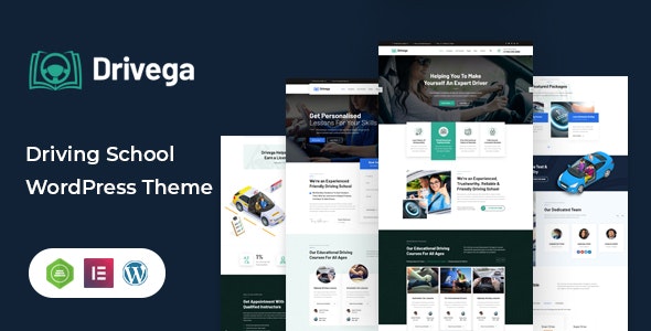 Drivega – Driving School WordPress Theme