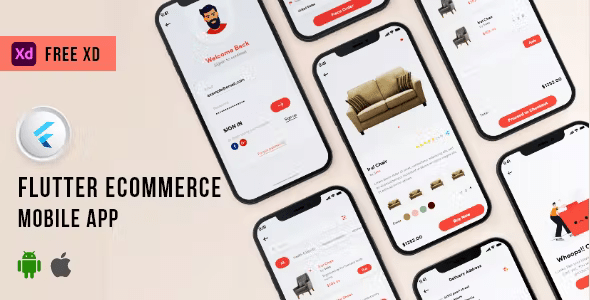 Flutter E-Commerce Mobile App UI KIT Template