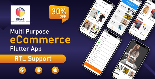 Multipurpose Flutter App for Woocommerce