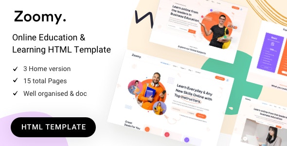 Zoomy – education HTML Template