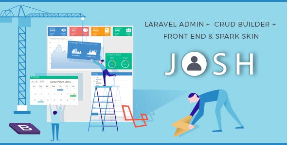 Josh – Laravel Admin Template + Front End + CRUD 10.2.1