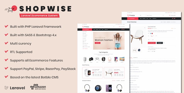 Shopwise – Laravel Ecommerce System 1.29.5