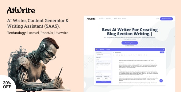 AiWrite – Best AI Writer, Content Generator  Writing Assistant Tools 1.5