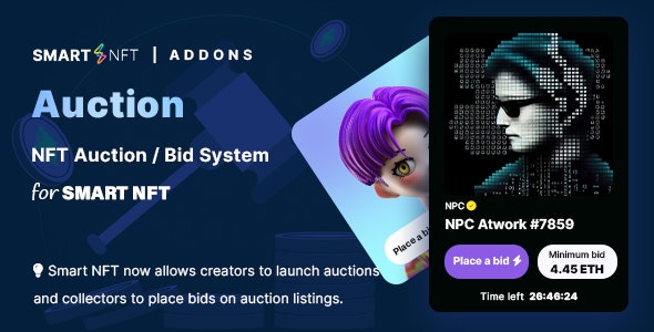 Smart NFT Standard Auction (Addons)