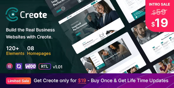 Creote – Corporate & Consulting Business WordPress Theme 2.7.2