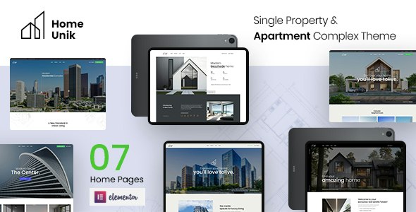 Homeunik – Single Property  Apartment Complex Theme