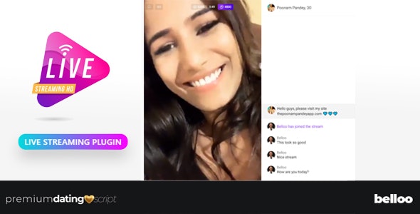 Live Streaming Plugin – Belloo Dating Software