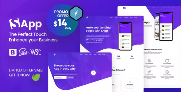 App Landing Page