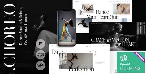 Choreo – Dance Studio  School WordPress Theme