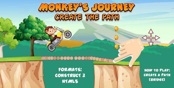 Monkey#39;s Journey Game (Construct 3 | C3P | HTML5) Create The Path