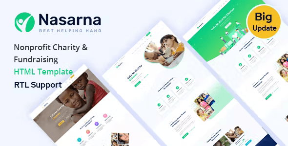 Nasarna – Charity Nonprofit HTML5 Template