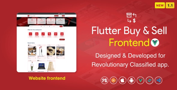 BuySell Frontend with Vue.js and PHP Backend (Olx, Mercari, Carousell, Classified ) Full App (1.4)