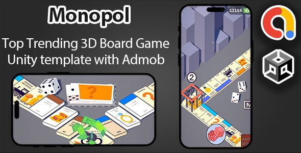 Monopol – Complete 3D Board Game Template Unity + Admob