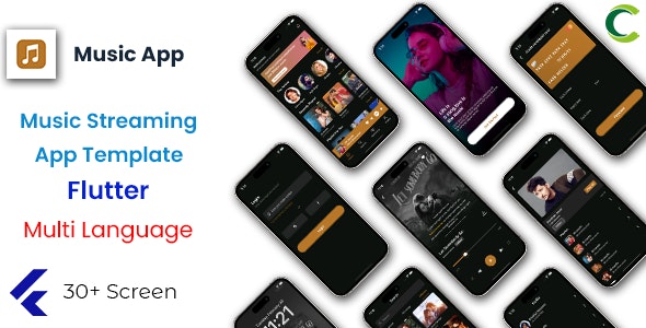 Online Music Streaming App | Music Player App | Music App in Flutter | Multi Language